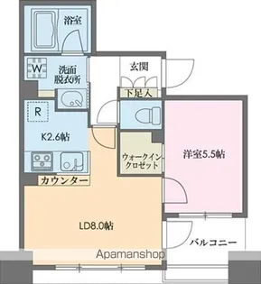 ドゥーエ新川【3階】の間取り