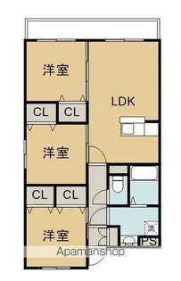 AVANTI森町【203号室】の間取り