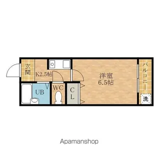 グロース・エレガント岸和田弐番館【502号室】の間取り