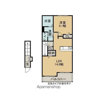 ピアグラード C【2階】の間取り