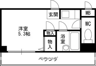 ブランシュ甲東園【205号室】の間取り