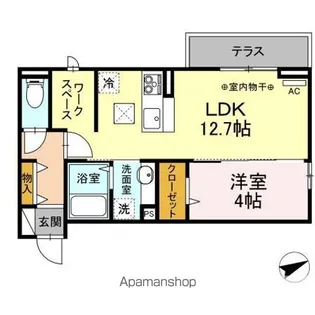 DーROOM住吉 B【1階】の間取り