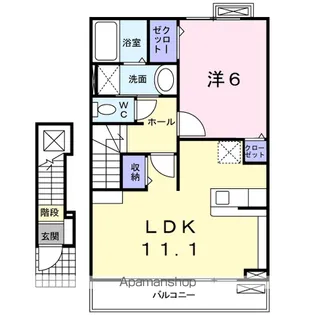 サンリット ミヤハラ【2階】の間取り