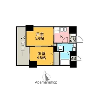 東京都台東区上野5丁目【マンション】の間取り