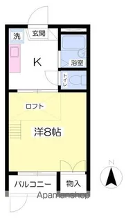 メゾン高平【1階】の間取り