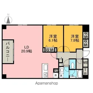 グラン・アベニュー 栄【13階】の間取り