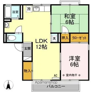 メゾン・ノルド B【1階】の間取り
