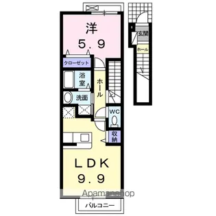 エテルネル・シュマン【2階】の間取り