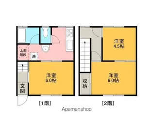 コーポこまち【1号室】の間取り