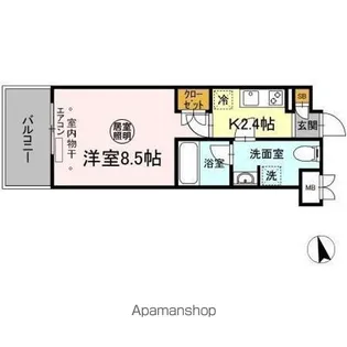 メゾンボヌール【5階】の間取り