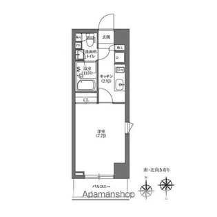 PRIME FORESHITA【4階】の間取り
