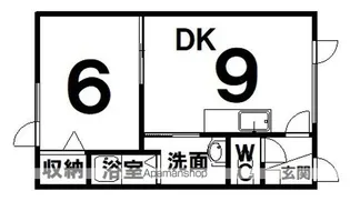 コーポパークサイド【105号室】の間取り