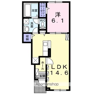 コスターリング【1階】の間取り