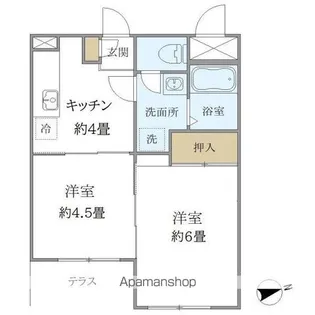 フォルス船橋I【1階】の間取り