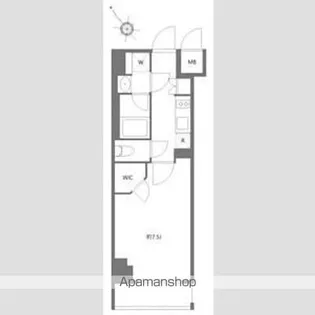 ケーディーエックスレジデンス豊洲【2階】の間取り