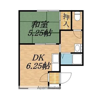 すずきハイツ【2階】の間取り