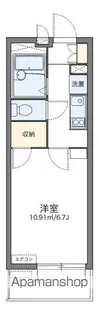 レオパレス凛凛【4階】の間取り