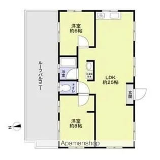 東京都文京区小日向2丁目【マンション】の間取り