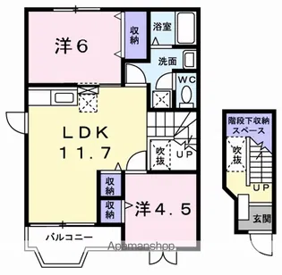 グロースベルクB【2階】の間取り