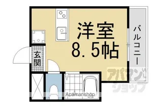 カティーII【206号室】の間取り