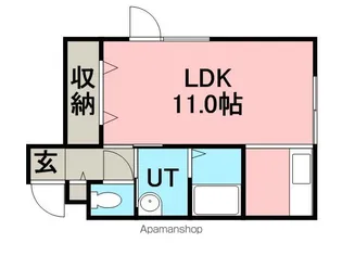 フロントアベニュー【1階】の間取り