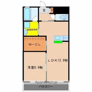 フュージョン大橋【5階】の間取り
