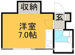 南郷ハイツ【12号室】の間取り