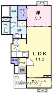 ソラーレ【1階】の間取り
