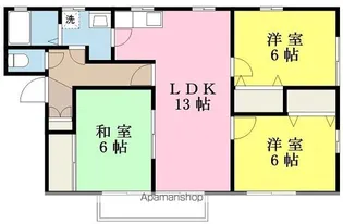 ディアス志津川【101号室】の間取り