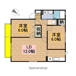フルール・ アルス【2階】の間取り