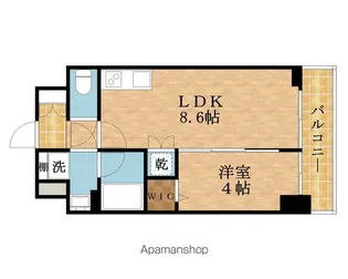 エスリードレジデンス大阪谷町ザ・マークス【11階】の間取り