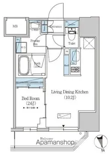 アーバネックス上野【2階】の間取り