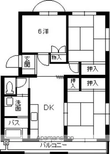 阿瀬波コーポ【1階】の間取り