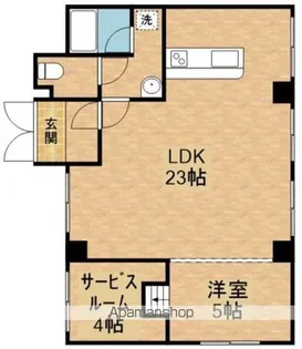 メゾン千早【1階】の間取り