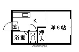 グロリアス青葉【202号室】の間取り