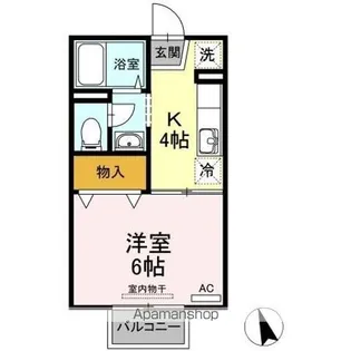 グリーンハイツ神田 B棟【1階】の間取り