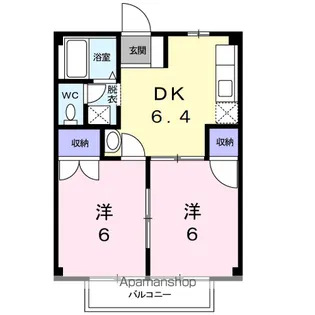 コーポ糸重【1階】の間取り