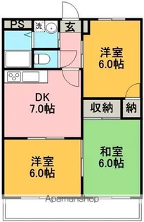 サチ高須【203号室】の間取り