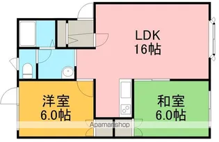 サジタリアマンション【106号室】の間取り