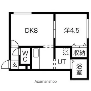 ヴェルデュール中央【3階】の間取り