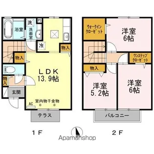 クレアトールK I【102号室】の間取り