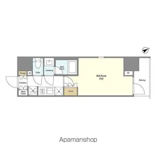 ジオエント門前仲町【12階】の間取り