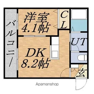 グランドサクセス南円山【2階】の間取り