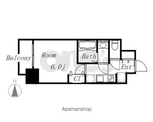 エステムコート名古屋新栄アクシス【9階】の間取り