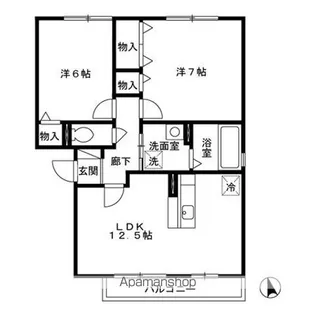 セジュールRA・SI・SA A【3階】の間取り