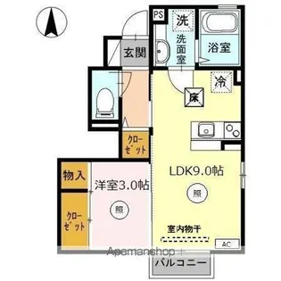 ヒロブレイズ【1階】の間取り