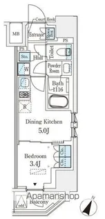 ベルファース神田神保町【8階】の間取り