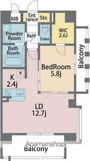 グランコート常三島【605号室】の間取り