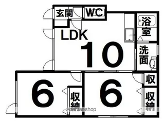 スイートハイツ【2階】の間取り