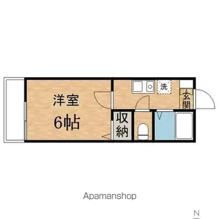 メゾンサクラ【1C号室】の間取り